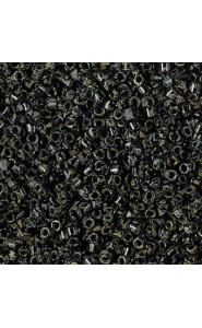 Miyuki delica beads 10/0 - Black picasso DBM-2261